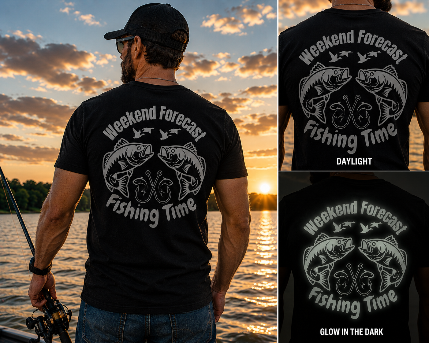 Fishing Weekend V Neck T-Shirt