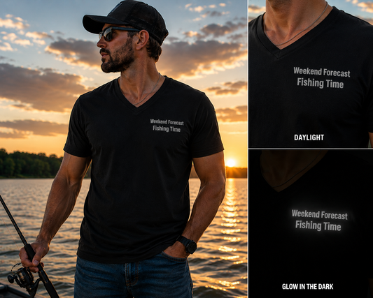 Fishing Weekend V Neck T-Shirt