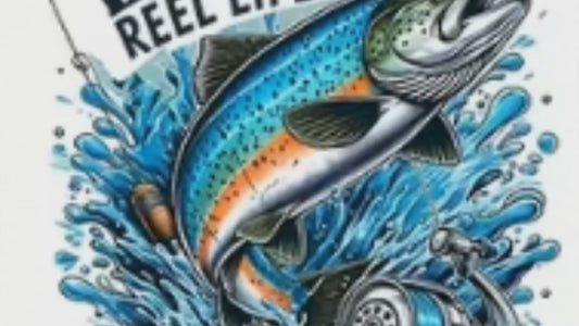 Livin' The Reel Life Fishing T-Shirt | Angler Graphic Tee for Men | Outdoor Fishing Shirt